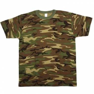 Army leger camouflage t shirt korte mouwen voor heren