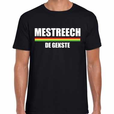 Carnaval mestreech de gekste t shirt zwart voor heren