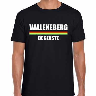 Carnaval vallekeberg de gekste t shirt zwart voor heren