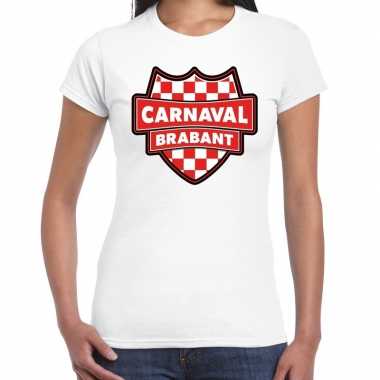 Carnaval verkleed t shirt brabant wit voor voor dames