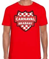 Carnaval verkleed t-shirt brabant rood voor heren