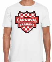 Carnaval verkleed t-shirt brabant wit voor heren