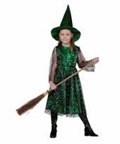 Groene heksen verkleedkleren kinderen