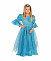 Luxe blauw prinses verkleedkleren voor meisjes