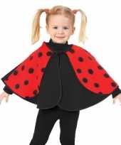 Peuter verkleed poncho lieveheersbeestje