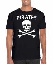 Piraten verkleed shirt zwart heren